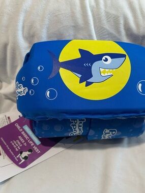 Children's Blue Shark Float Vest by Puddle Pals